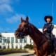 Officer mounted on a horse